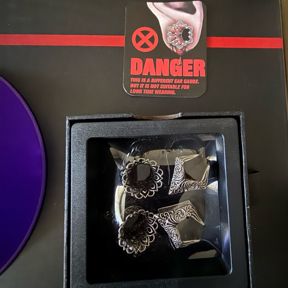 Two sets of unique gauges for sale! Size 9/16